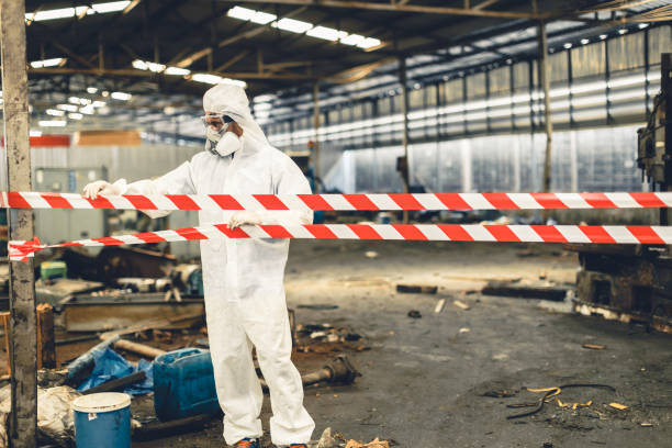 Professional Biohazard technician working in Fairfield, NC